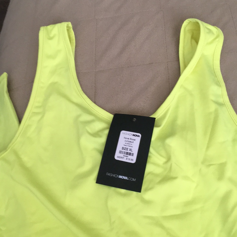 Fashion Nova Neon XL jumpsuit. Never worn with tag